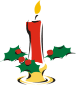 Christmas Candle 4 Clip Art