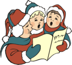 Christmas Carolers 1 Clip Art