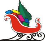 Santa's Sleigh 1 Clip Art