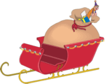 Santa's Sleigh 2 Clip Art