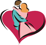 Heart With Lovers Clip Art