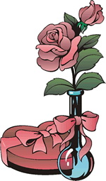 Valentine's Day Candy Roses Clip Art